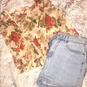 Floral coverup